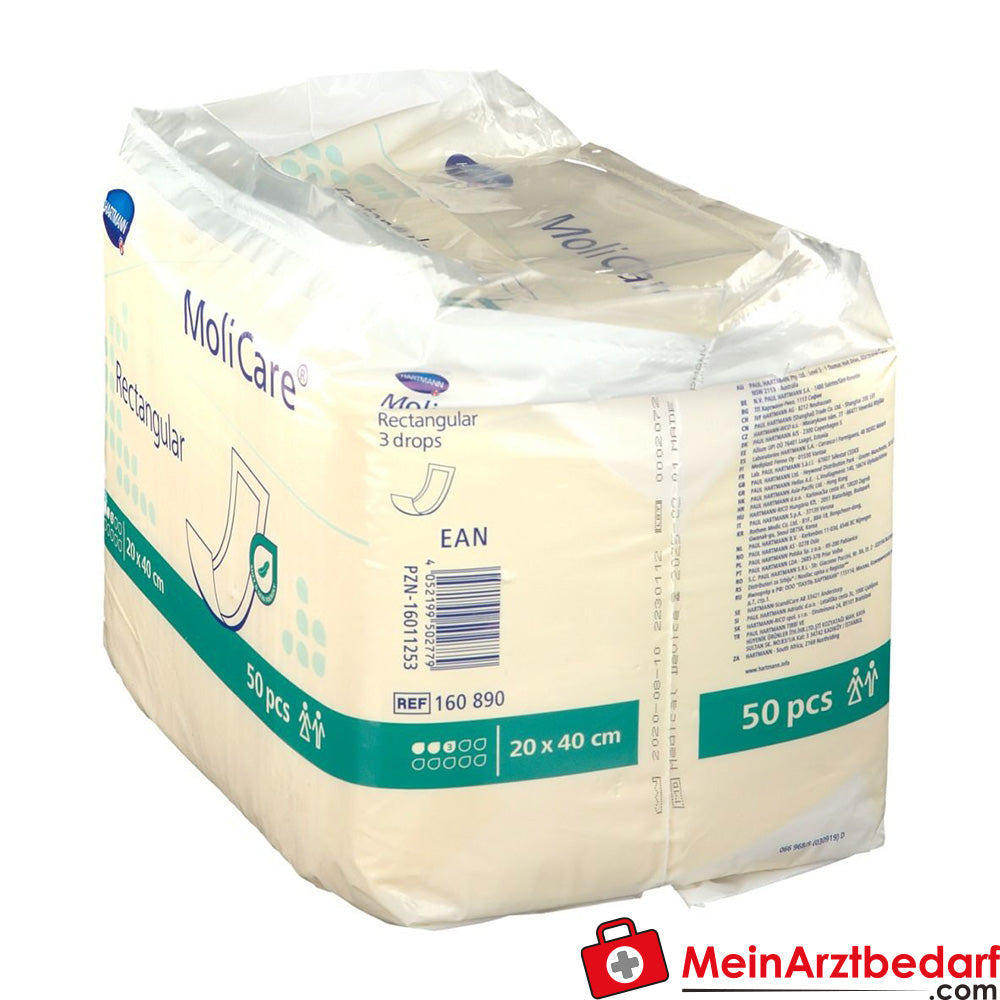 MoliCare® Rectangular 3 Tropfen 20x40 cm.
