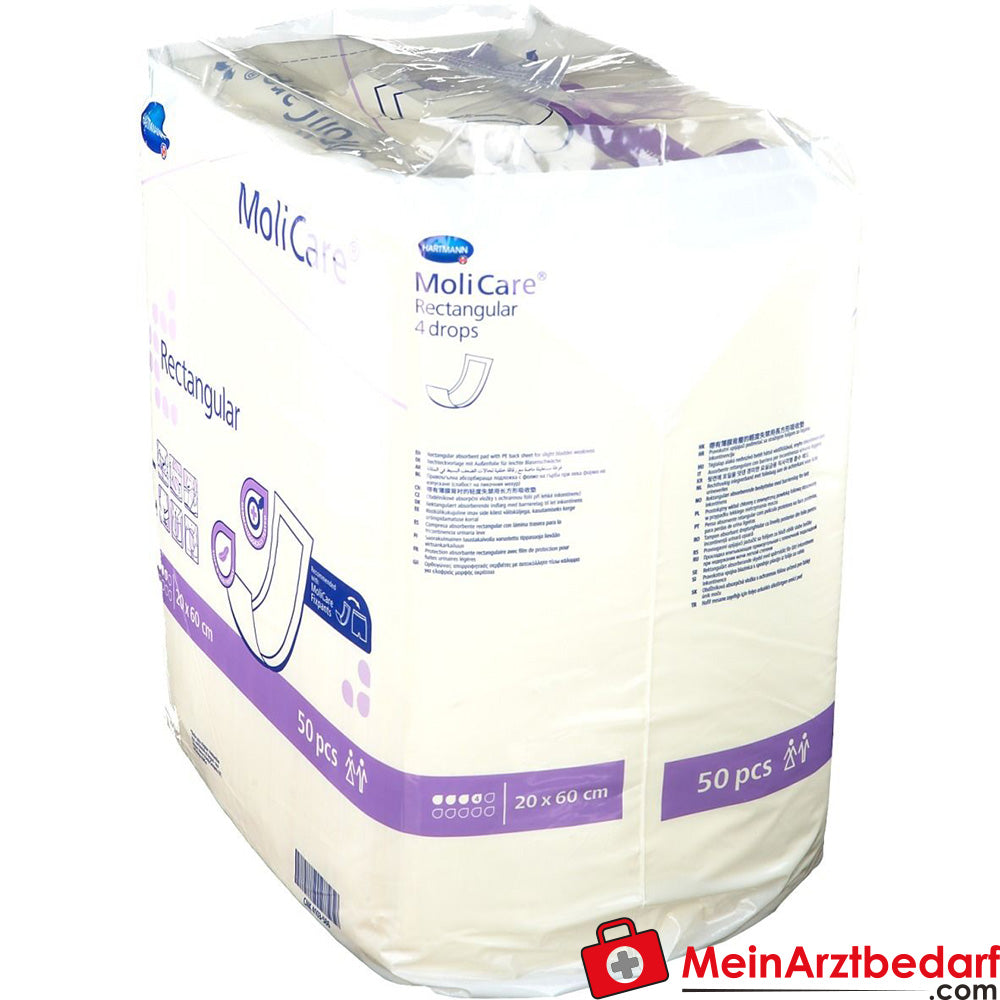 MoliCare® Rectabgular 4 Tropfen 20x60 cm.