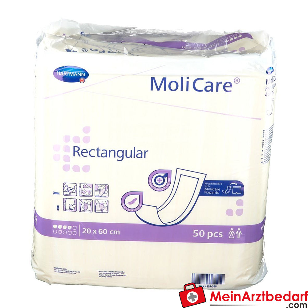 MoliCare® Rectabgular 4 Tropfen 20x60 cm.