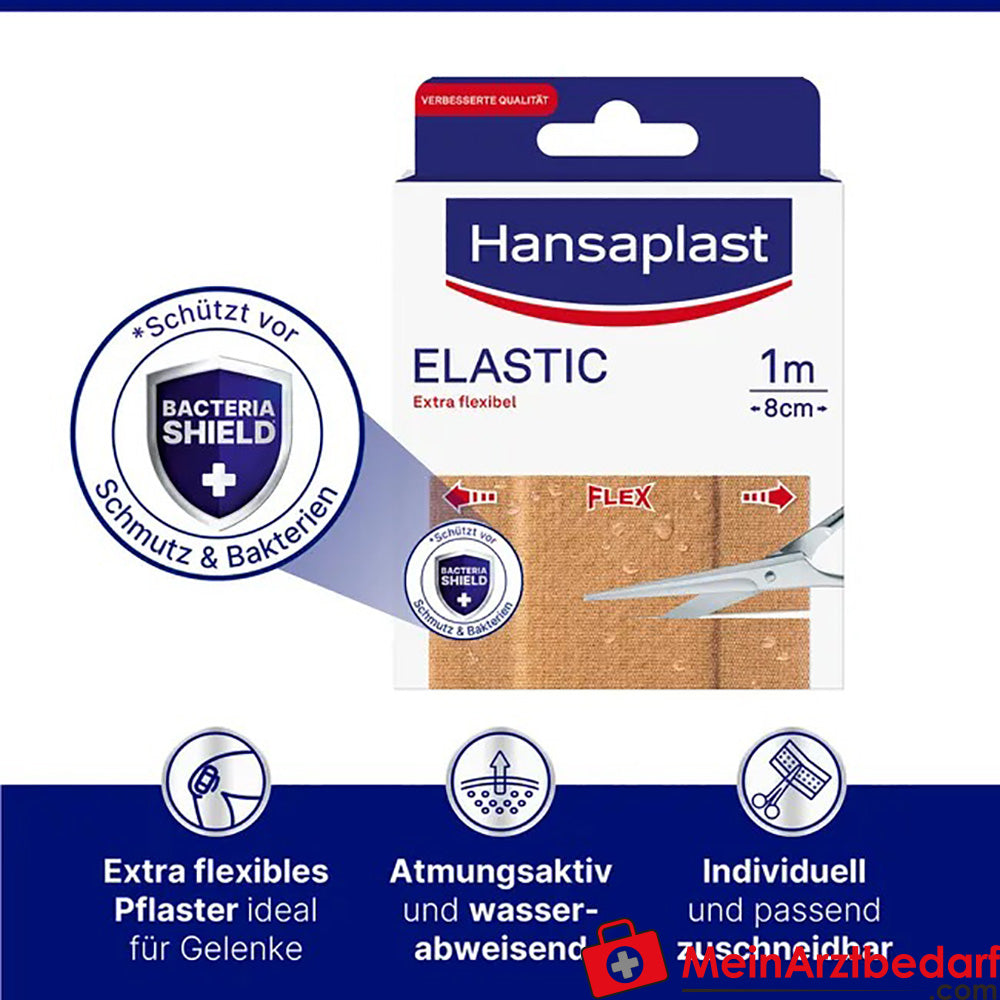 Hansaplast Elastic 1 m x 8 cm, 1 St..