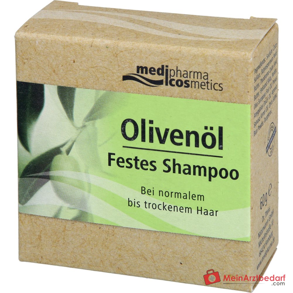 medipharma cosmetics Shampoo Solide à l'Huile d'Olive, 60 g