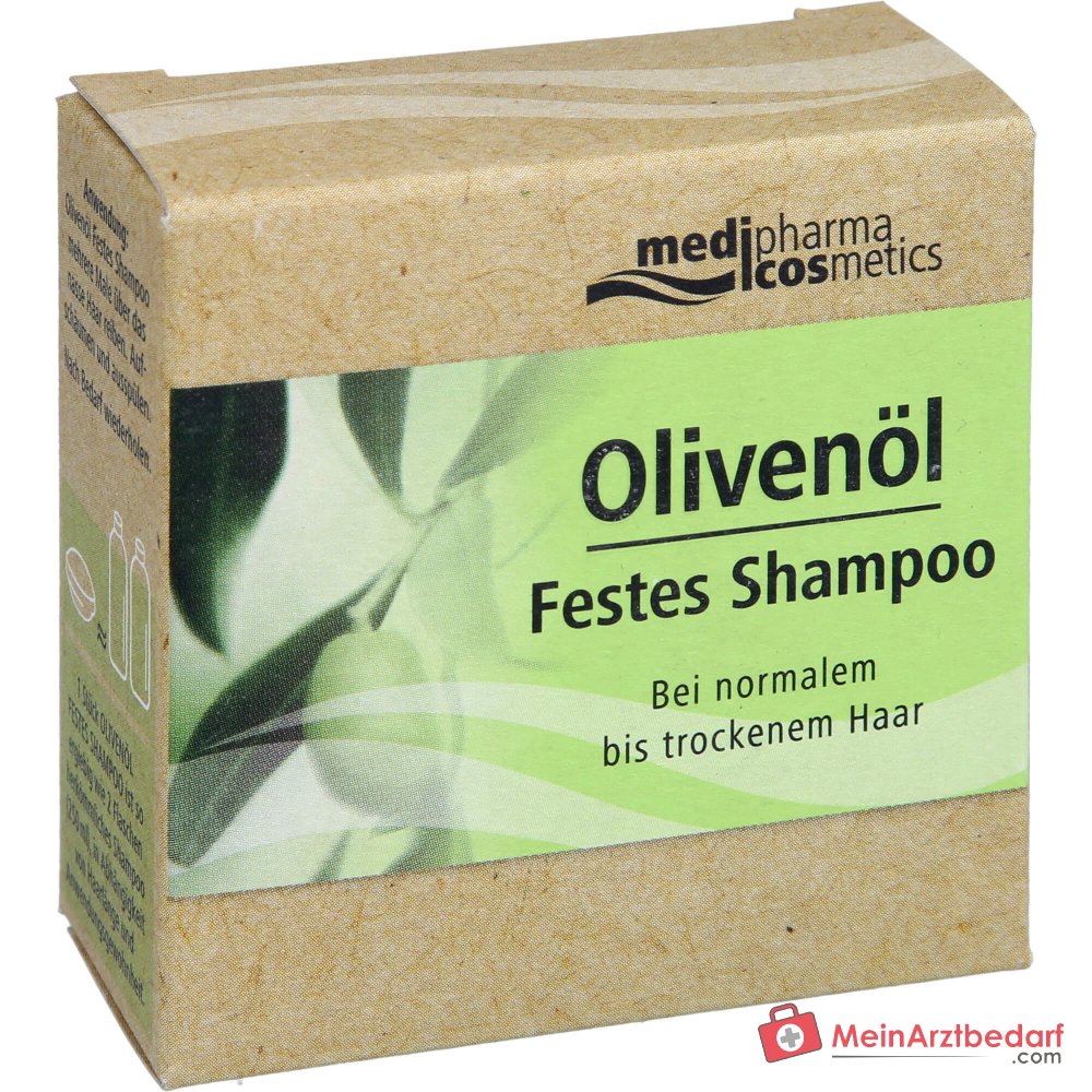 medipharma cosmetics Shampoo Solide à l'Huile d'Olive, 60 g