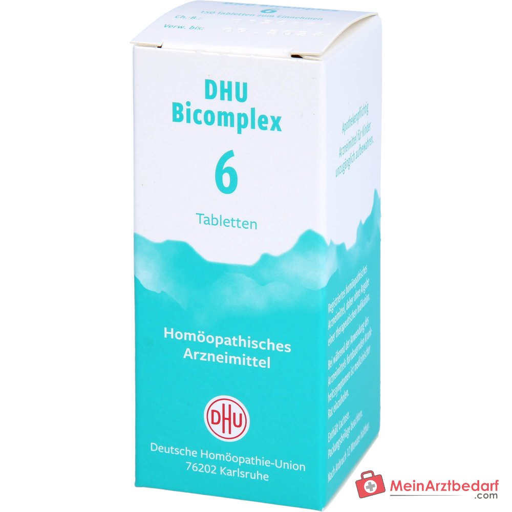 DHU Bicomplex 6 Ferum phosphoricum D12, Kalium chloratum/fosforicum/sulfuricum D6 tabletten