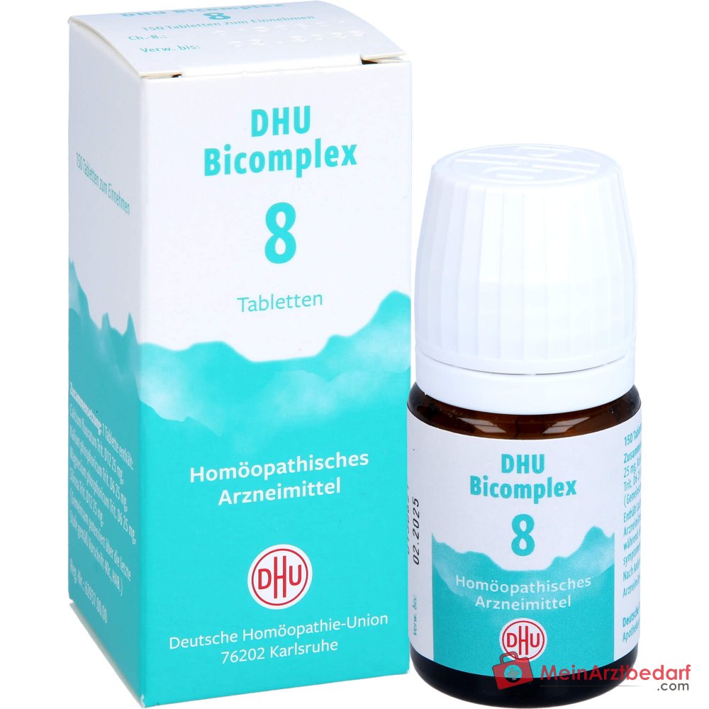 DHU Bicomplex 8 Calcium fluoratum / Kalium phosphoricum / Magnesium phosphoricum / Silicea Comprimés, 150 pièces.