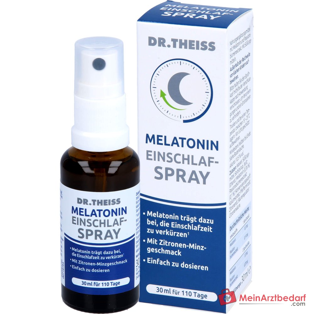 Dr. Theiss Melatonin Einschlaf-Spray Melatonin / Passionsblumenextrakt Mundspray, 30 ml.