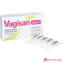 Vagisan sept Vaginalzäpfchen mit Povidon-Iod, 10 St..