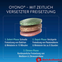 OYONO® Nacht mit 1mg Melatonin, Baldrian und Zitronenmelisse.