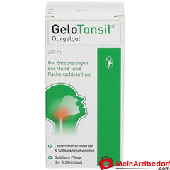 GeloTonsil Gurgelgel lindert Halsschmerzen und Schluckbeschwerden, 200ml.