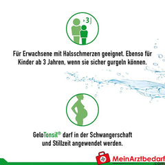 GeloTonsil Gurgelgel lindert Halsschmerzen und Schluckbeschwerden, 200ml.