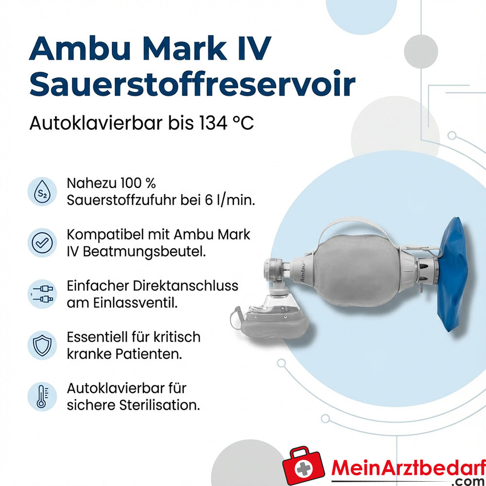 Zbiornik tlenu Ambu Mark IV autoklawowalny 134°C do worka resuscytacyjnego Mark IV