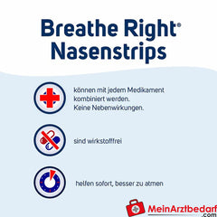 Besser Atmen Breathe Right Nasenpflaster Beige Normal, 10 St..