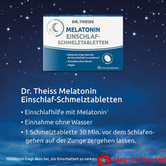 Dr. Theiss Melatonin Einschlaf-Schmelztabletten, 30 St..