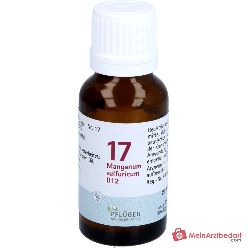 Globules Pflüger Biochimie n° 17 Manganum sulfuricum D12 granulés, 15 g