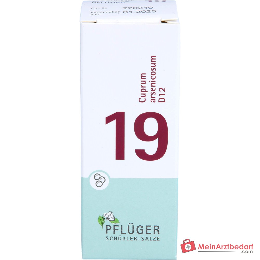 Globules biochimiques Pflüger n° 19 Cuprum arsenicosum D12 granulés, 15 g
