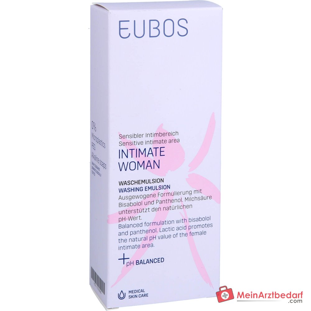 Eubos Intimate Woman Waschemulsion Bisabolol / Panthenol / Milchsäure Waschlotion, 200 ml.