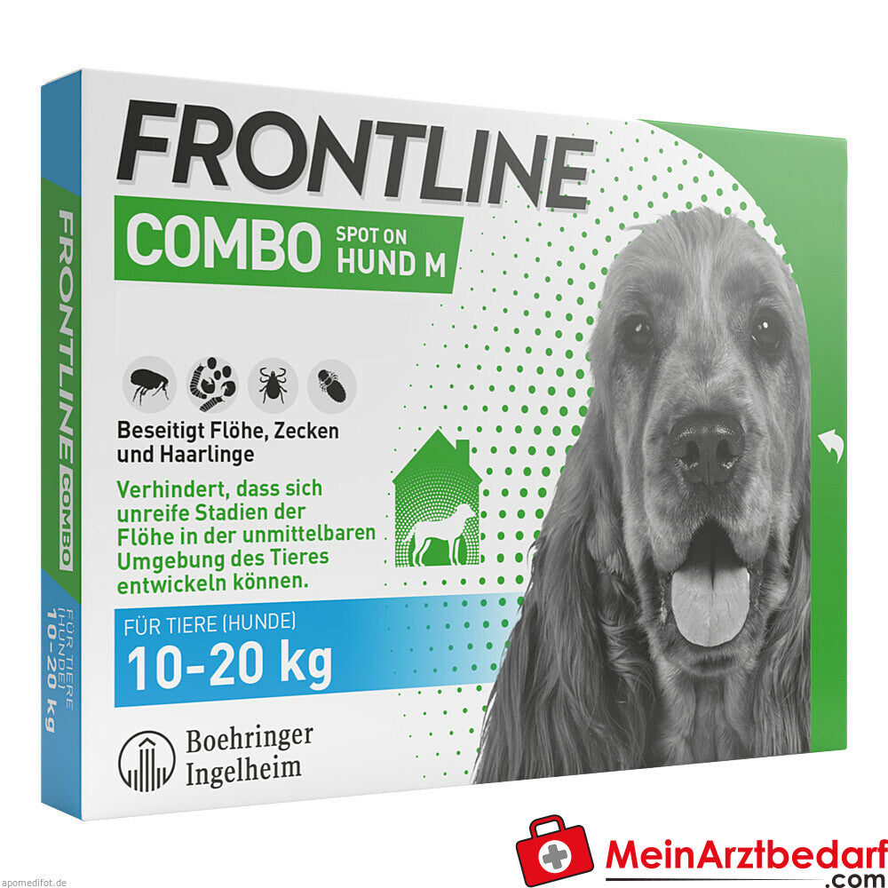 Frontline combo spot chien M, 3 unités