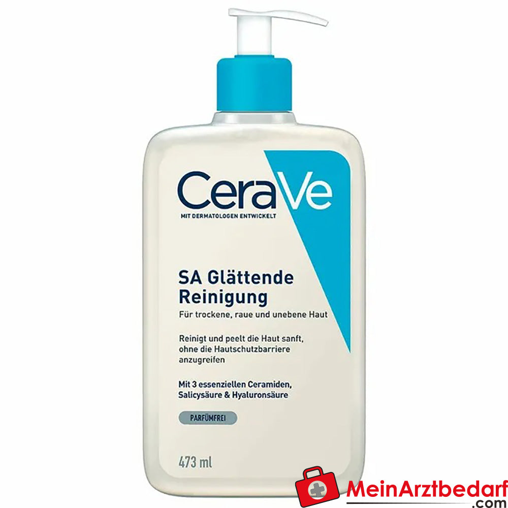 CeraVe SA Glättende Reinigung: Für trockene, raue und unebene Haut, 473ml.