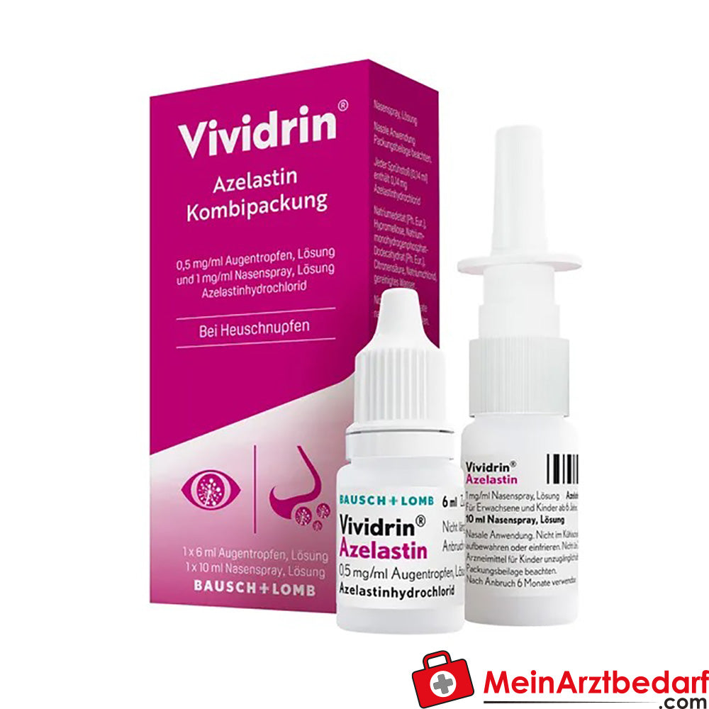 Vividrin Azelastin Kombipackung 0,5mg/ml und 1mg/ml.