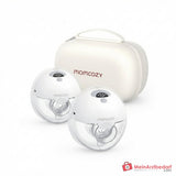 Momcozy M5 draagbare elektrische borstkolf 230g, 3 modi & 9 zuigstanden, 105° flenshoek, microtrillingen, handsfree, 24 mm flens, set van 2.