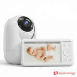Momcozy extra camera voor BM01 babyfoon 1080P Full HD, 360 graden pan-tilt-zoom, infrarood-nachtzicht, 2-weg audio, temperatuursensor, slaapliedjes