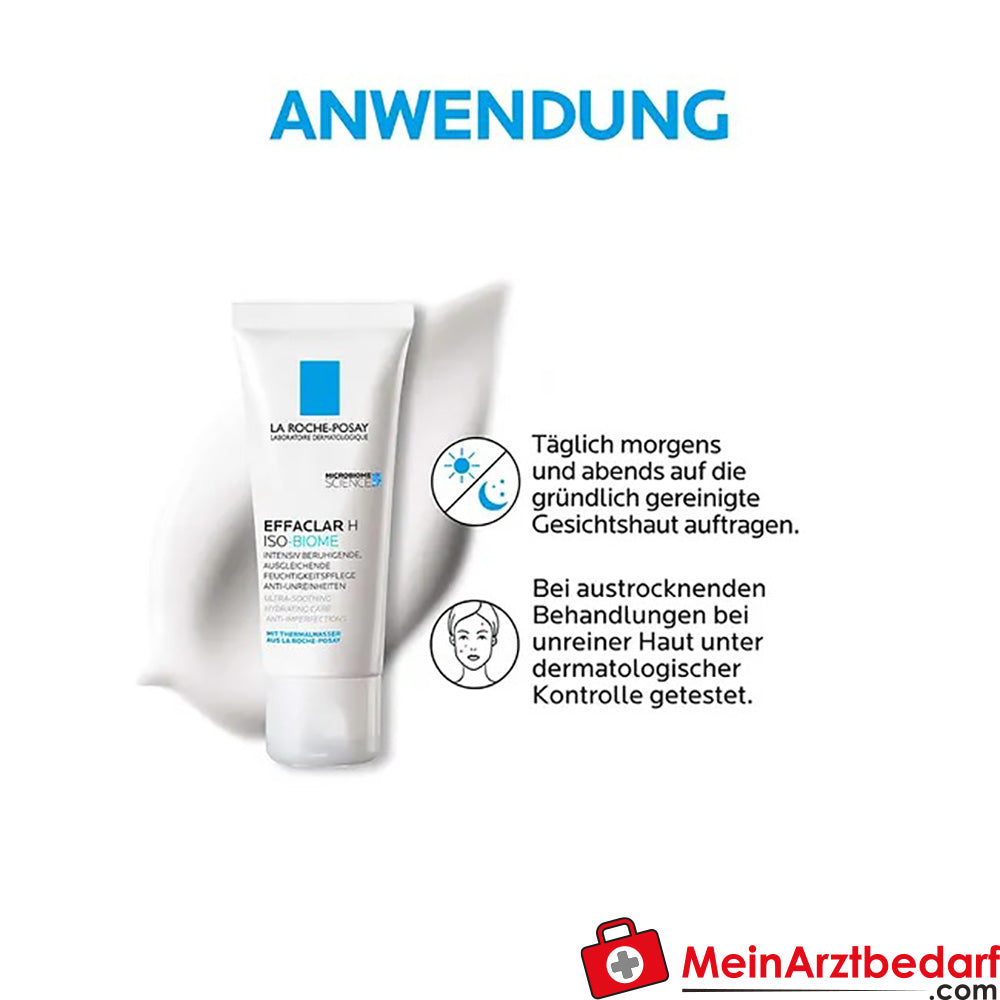 La Roche Posay EFFACLAR H ISO-BIOME Feuchtigkeitspflege, 40ml.