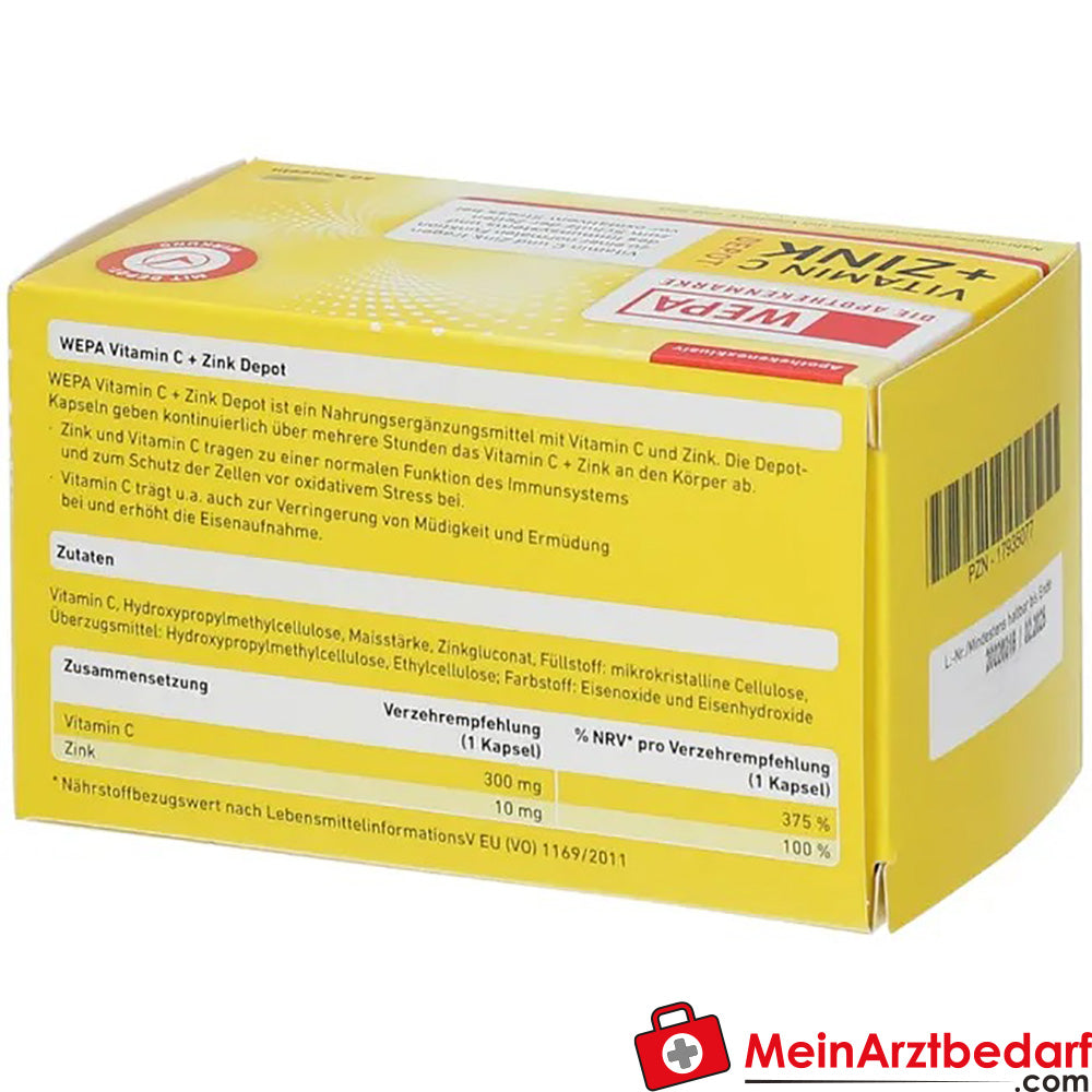 WEPA Vitamin C+Zink Kapseln, 60 St..