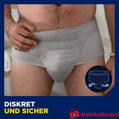 TENA Men Active Fit Pants Normal grau S/M.
