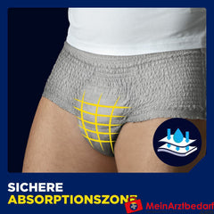 TENA Men Active Fit Pants Normal grau L/XL.
