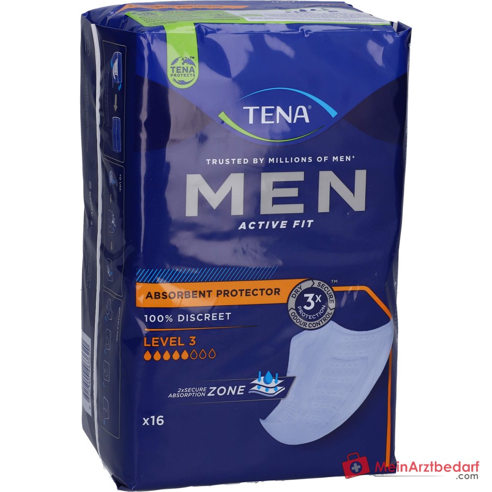 TENA Men Active Fit Level 3 Einlagen für starken Harnverlust, einzeln verpackt