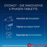 OYONO® Nacht mit 1 mg Melatonin, Baldrian und Zitronenmelisse.
