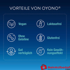 OYONO® Nacht mit 1 mg Melatonin, Baldrian und Zitronenmelisse.
