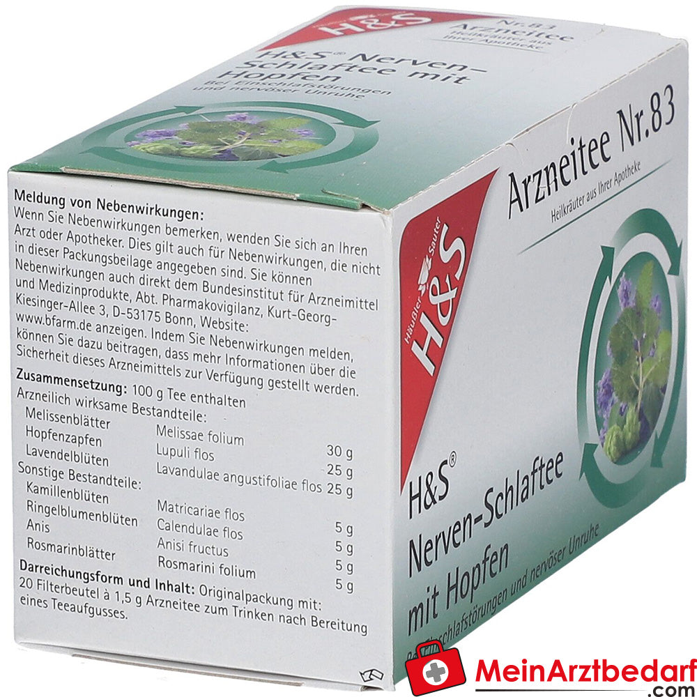 H&S® Nerven-Schlaftee mit Hopfen.