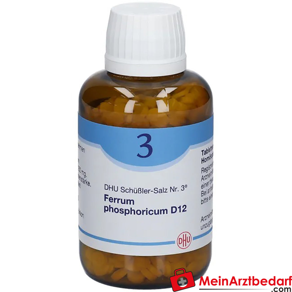 DHU Schuessler zout nr. 3 Ferrum phosphoricum D12 250 mg bolletjes