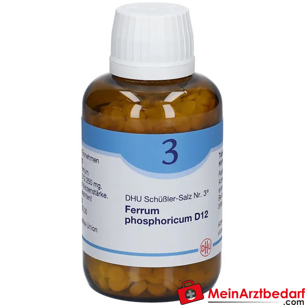 DHU Schuessler zout nr. 3 Ferrum phosphoricum D12 250 mg bolletjes