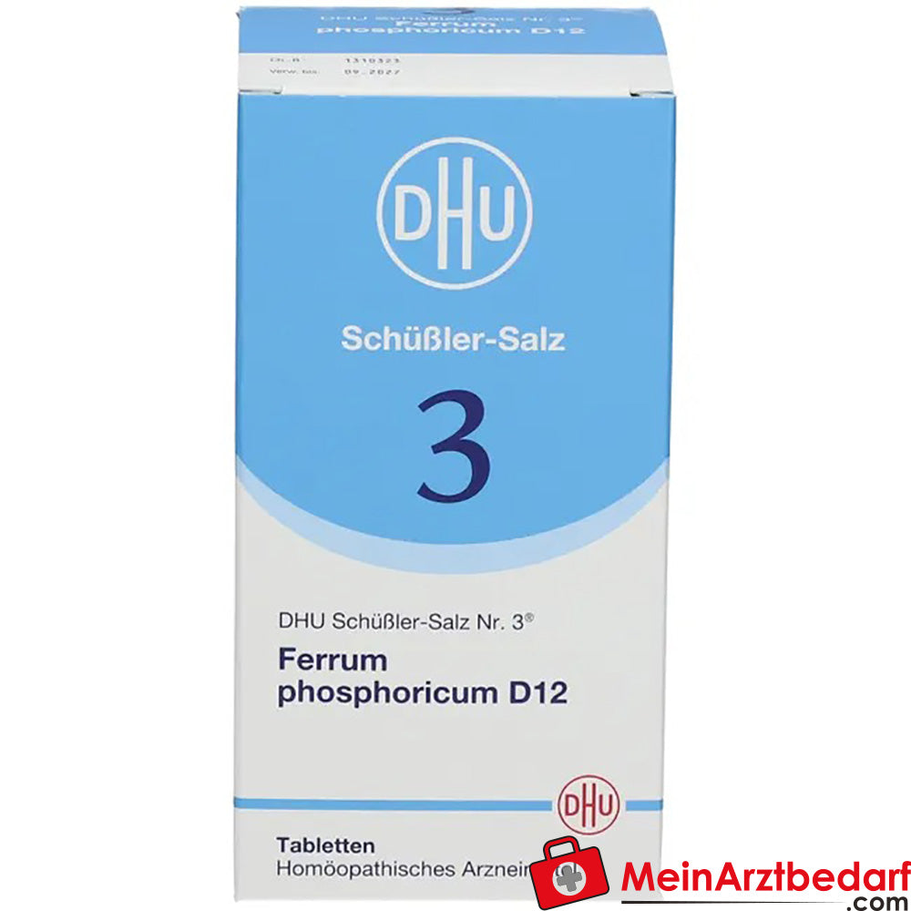 DHU Schuessler zout nr. 3 Ferrum phosphoricum D12 250 mg bolletjes