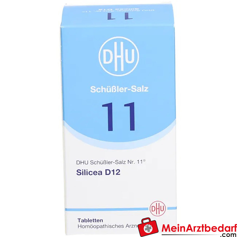 DHU Schuessler Zout nr. 11 Silicea D12 Acidum silicicum 250 mg Tabletten