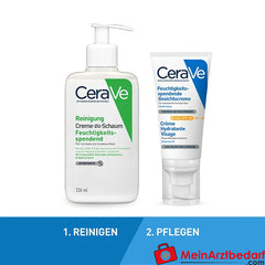 CeraVe Feuchtigkeitsspendende Gesichtscreme mit LSF 30 – für normale bis trockene Haut, 52ml.