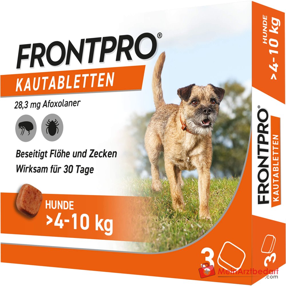 Frontpro Afoxolaner 28,3 mg Kautabletten 3 Stück