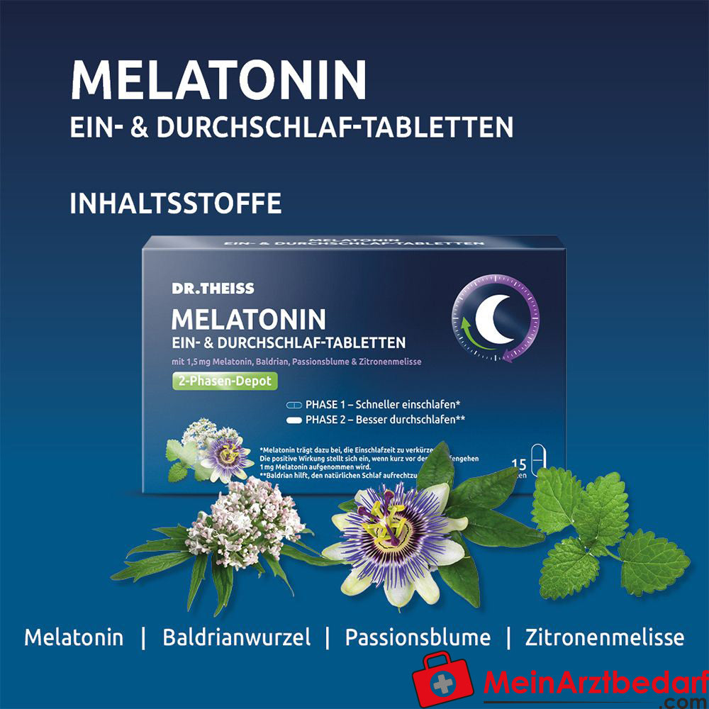 DR. THEISS MELATONIN EIN-& DURCHSCHLAF-TABLETTEN.