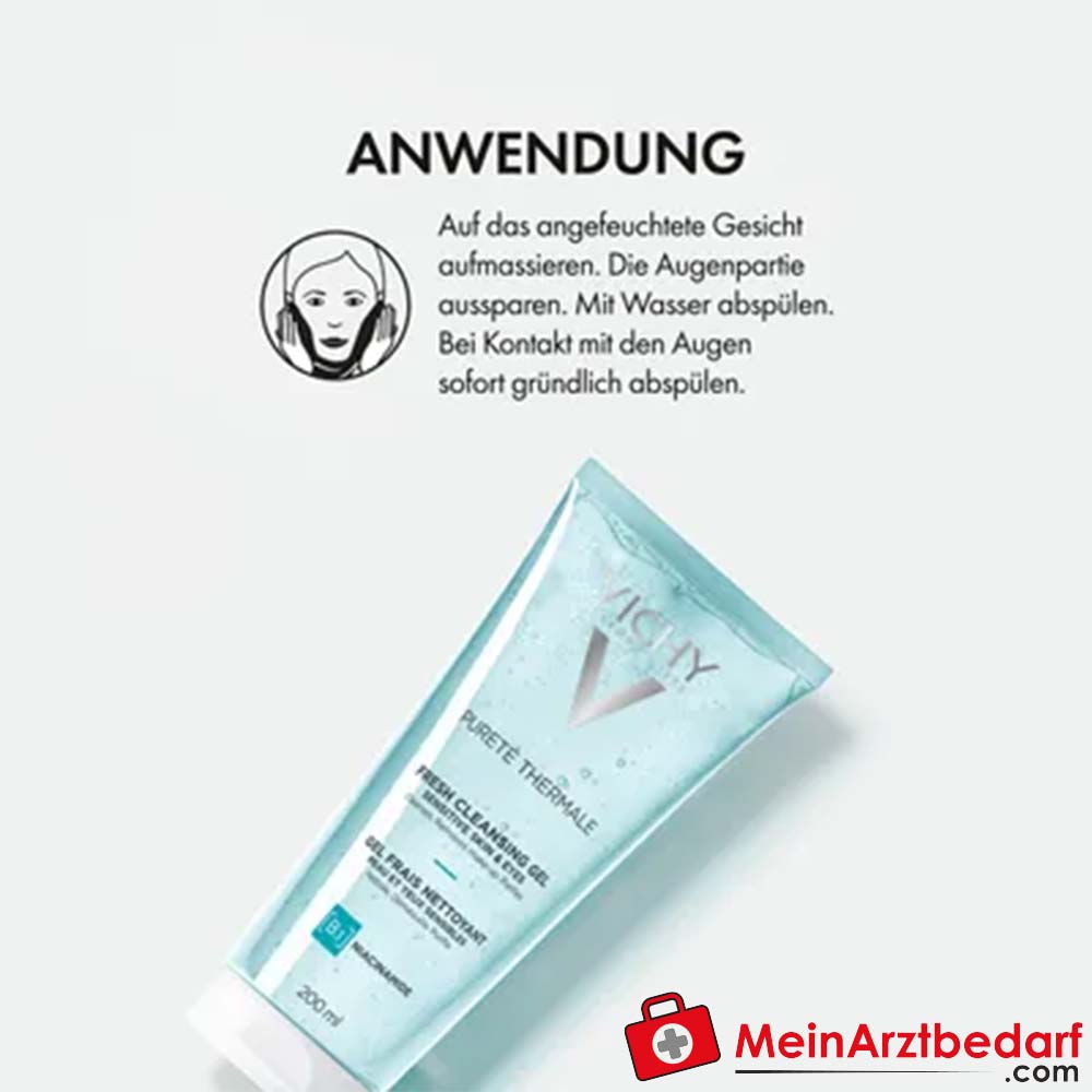 VICHY Pureté Thermale Erfrischendes Reinigungsgel, 200ml.