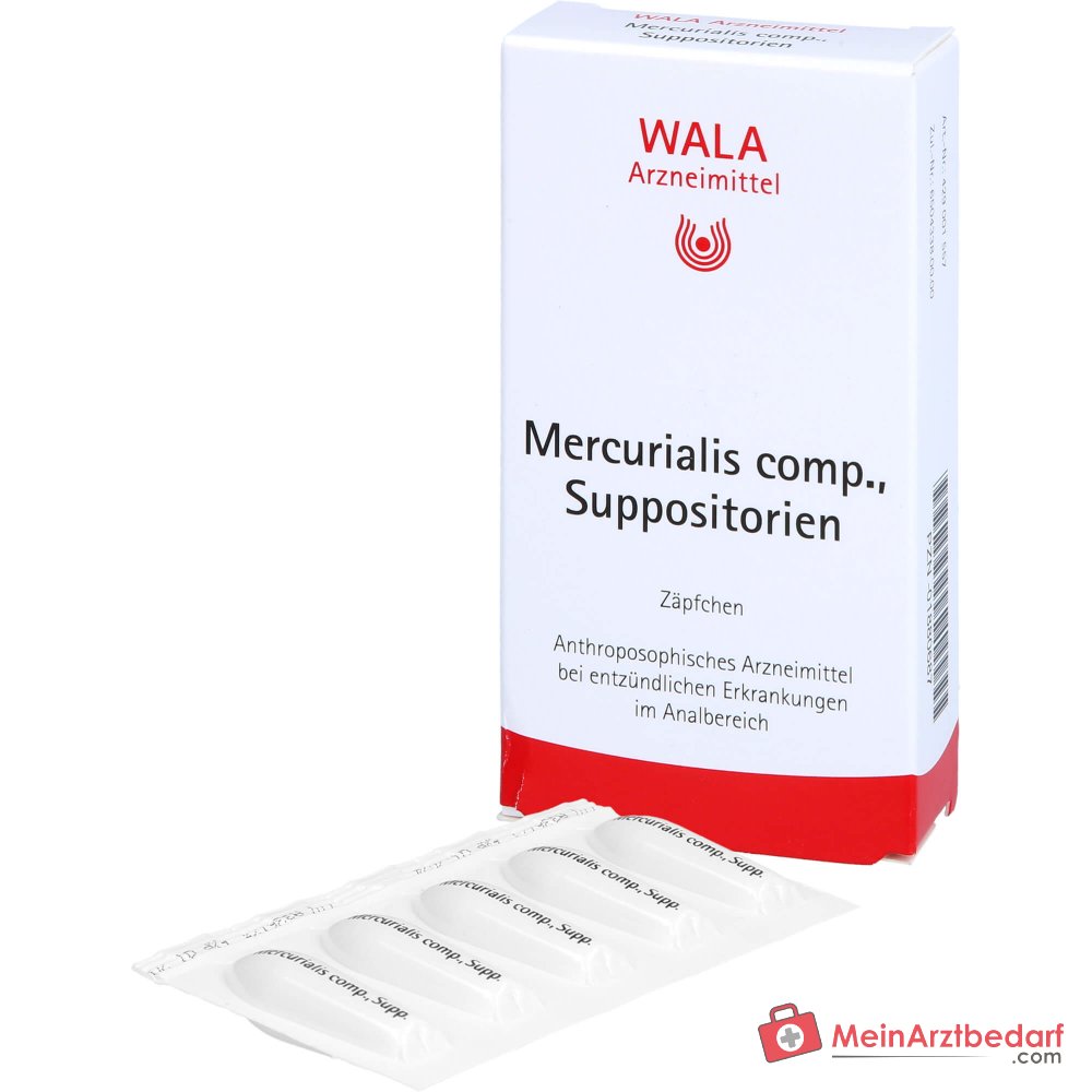 WALA Mercurialis comp. Suppositoires, 10 pièces.