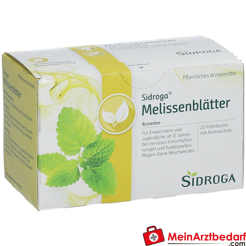 Sidroga® Melissenblättertee.