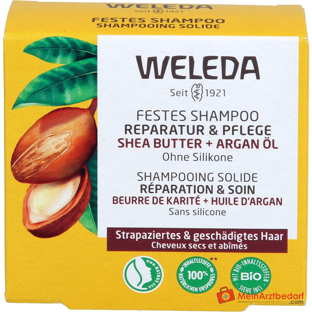 Weleda Shampoo Solido Riparazione & Cura, 50 g