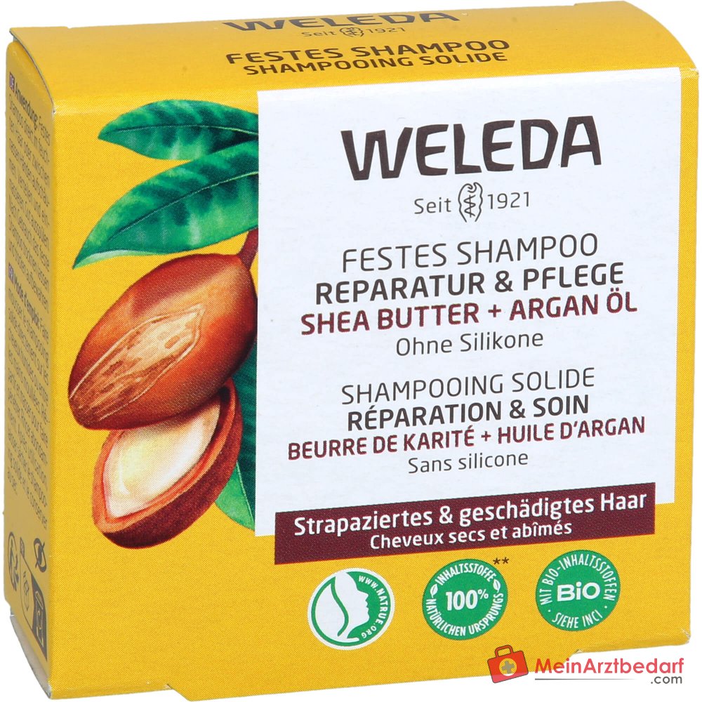 Weleda Shampoo Solido Riparazione & Cura, 50 g