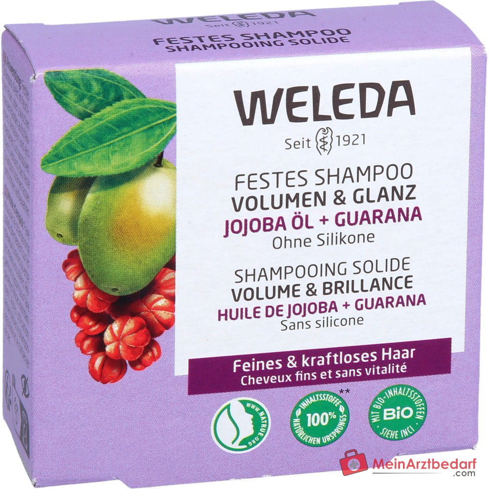 Weleda Shampoo Solide Volume & Brillance Bio-Jojoba, 50 g