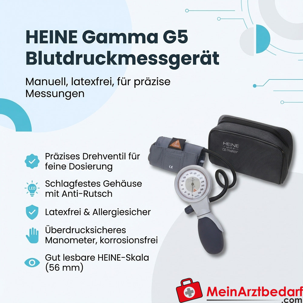HEINE Gamma G5 manuell Blutdruckmessgerät, Kindermanschette, latexfrei