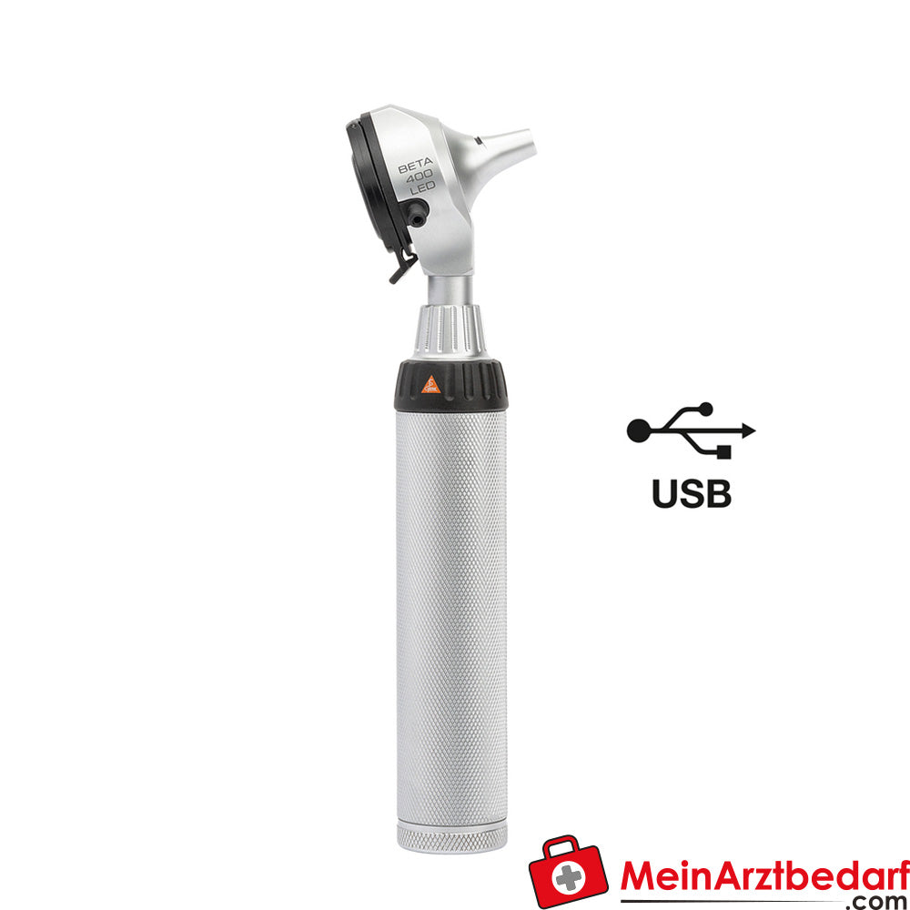 HEINE Beta 400 LED F.O. Otoskop - USB Ladegriff.