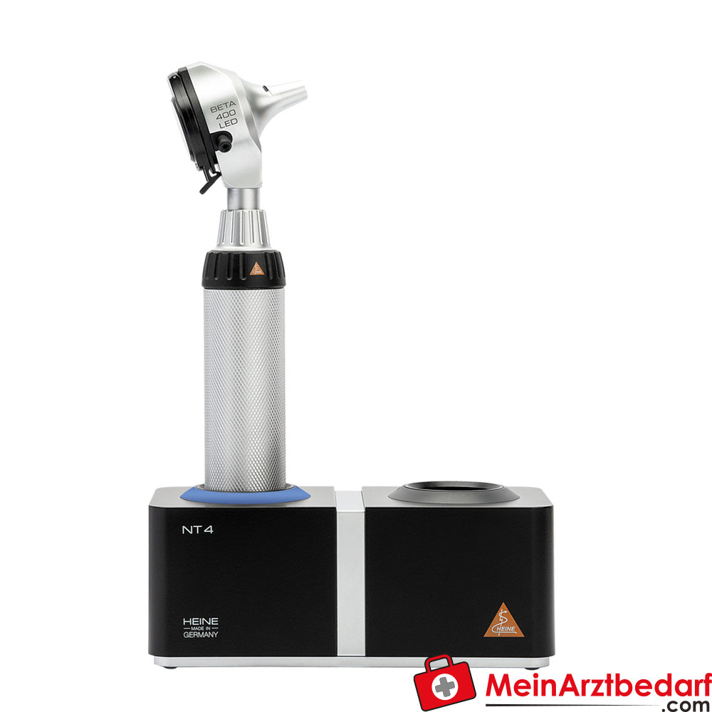 HEINE BETA 400 F.O. Set LED - BETA4 NT Ladegriff + NT4 Tisch-Ladegerät.