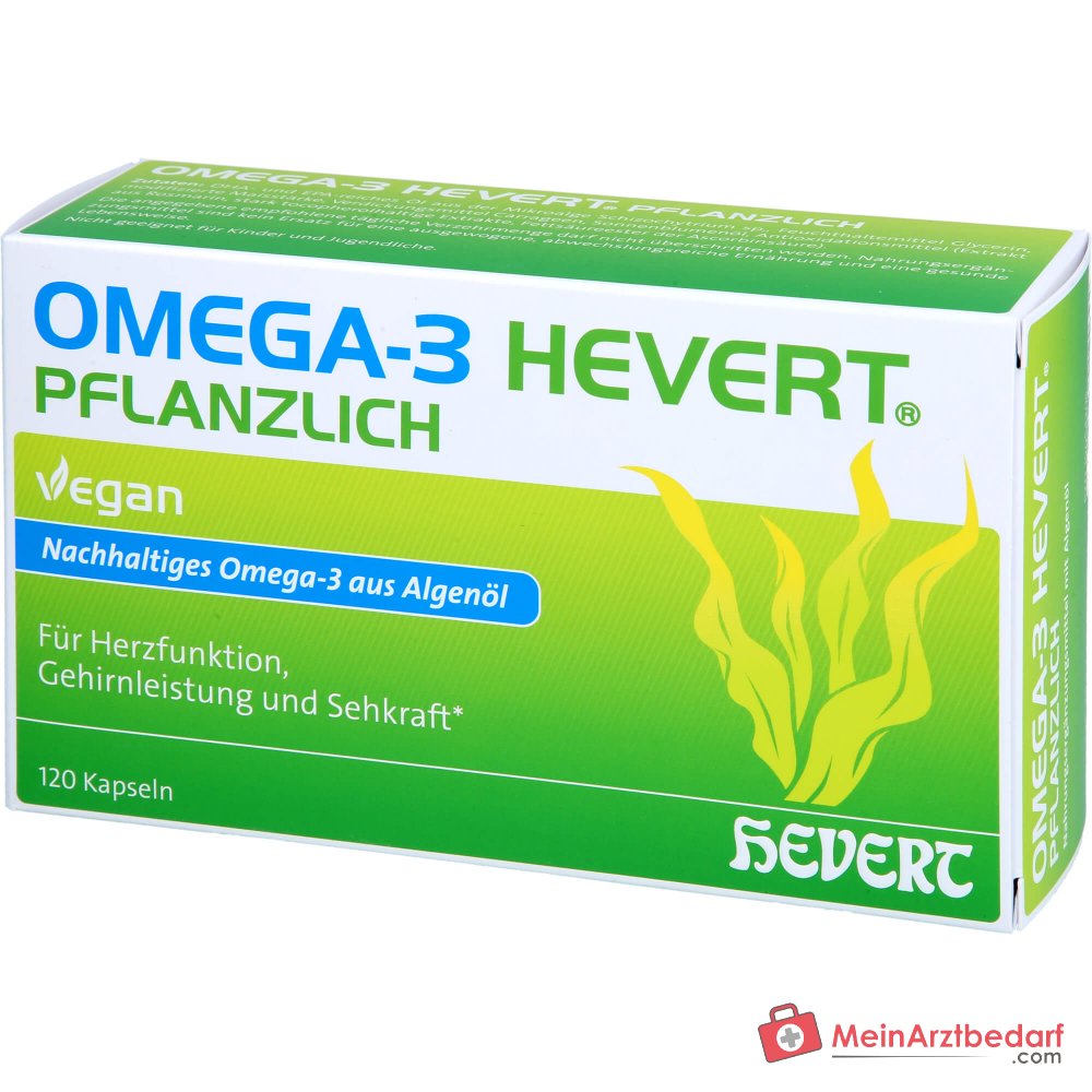 Hevert Omega-3 plantaardige veganistische zachte capsules, 120 st.