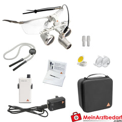 HEINE LoupeLight2 Set - HR 2.5x Binokularlupe 340mm + S-FRAME + mPack mini.